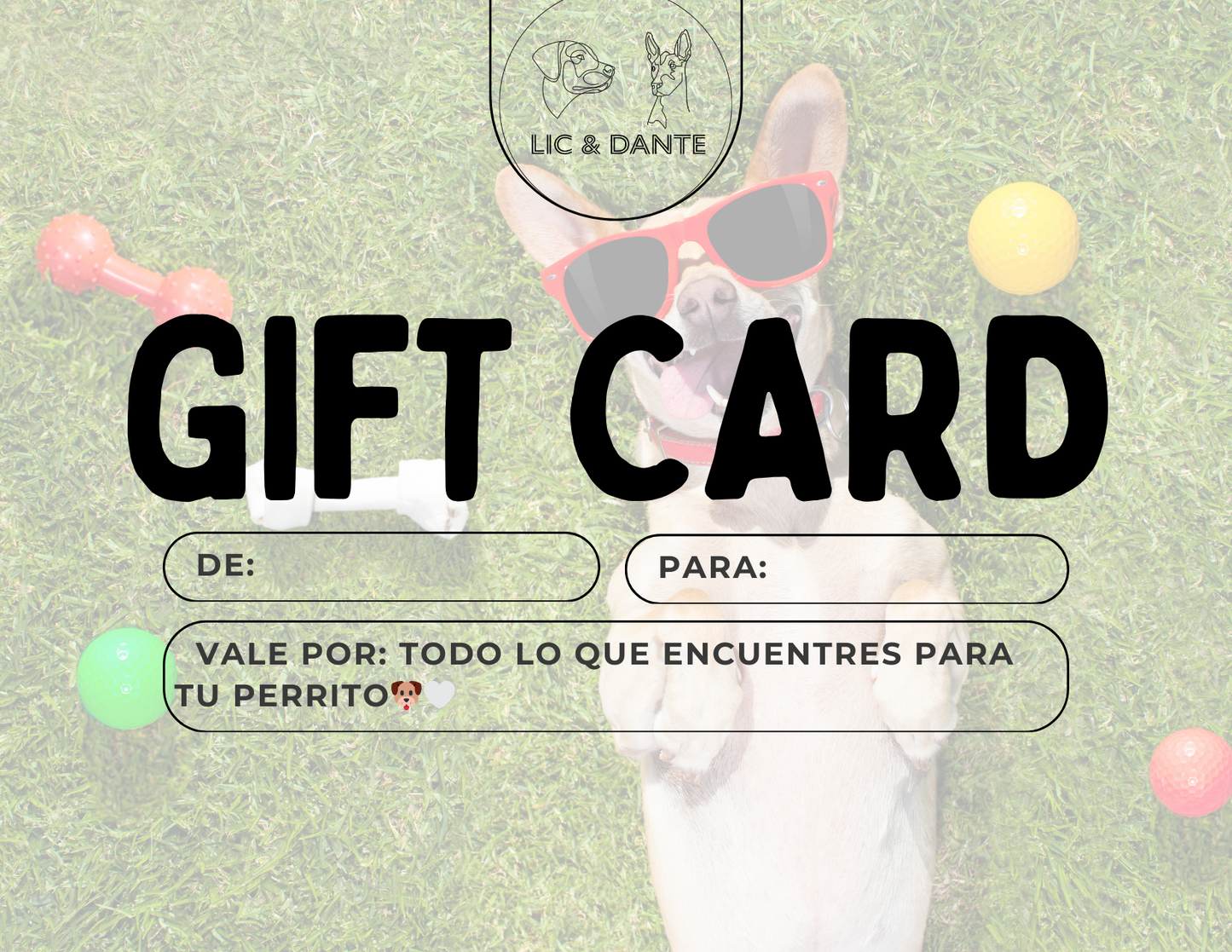 Gift Card Petshop